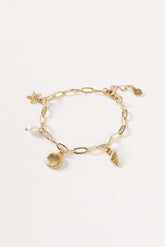 Alice Charm Bracelet - Gold